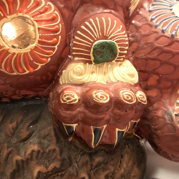 VTG Satsuma Porcelain Komainu Foo Dog Lion - Picture 10 of 16